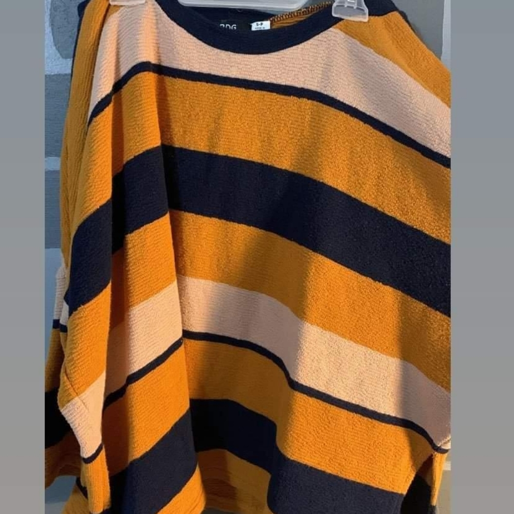Yellow striped sweater